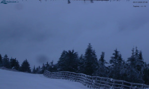 Město Rokytnice nad Jizerou - Lysá hora, pohled na východ - 25.1.2026 v 07:45