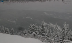 Lysá hora, pohled na východ