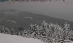 Lysá hora, pohled na východ