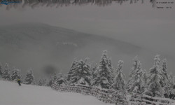 Lysá hora, pohled na východ