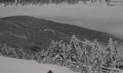 Lysá hora, pohled na východ