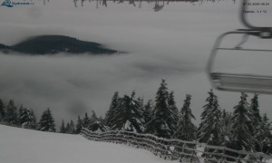 Město Rokytnice nad Jizerou - Lysá hora, pohled na východ - 7.2.2026 v 08:30