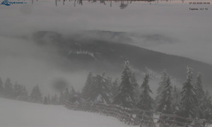 Město Rokytnice nad Jizerou - Lysá hora, pohled na východ - 7.2.2026 v 10:00