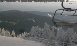 Lysá hora, pohled na východ