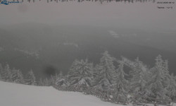 Lysá hora, pohled na východ