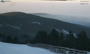 Město Rokytnice nad Jizerou - Lysá hora, pohled na východ - 5.3.2026 v 07:00