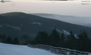 Město Rokytnice nad Jizerou - Lysá hora, pohled na východ - 5.3.2026 v 07:15