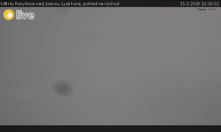 Město Rokytnice nad Jizerou - Lysá hora, pohled na východ - 15.3.2026 v 10:30