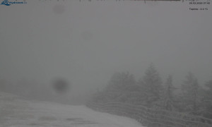 Město Rokytnice nad Jizerou - Lysá hora, pohled na východ - 29.3.2026 v 07:45