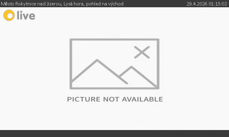 Město Rokytnice nad Jizerou - Lysá hora, pohled na východ - 29.4.2026 v 01:15