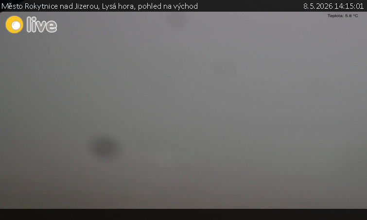 Město Rokytnice nad Jizerou - Lysá hora, pohled na východ - 8.5.2026 v 14:15