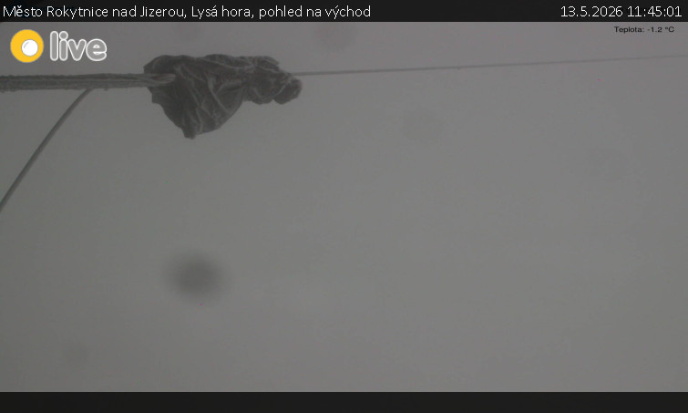 Město Rokytnice nad Jizerou - Lysá hora, pohled na východ - 13.5.2026 v 11:45