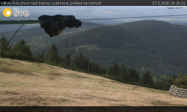Město Rokytnice nad Jizerou - Lysá hora, pohled na východ - 17.5.2026 v 09:30