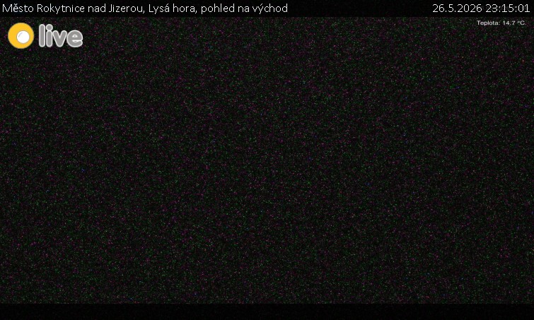 Město Rokytnice nad Jizerou - Lysá hora, pohled na východ - 26.5.2026 v 23:15