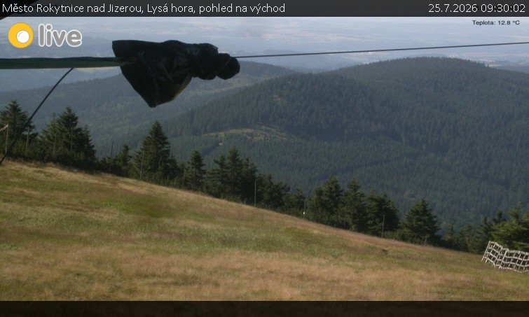 Město Rokytnice nad Jizerou - Lysá hora, pohled na východ - 25.7.2026 v 09:30