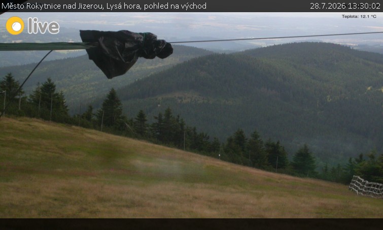Město Rokytnice nad Jizerou - Lysá hora, pohled na východ - 28.7.2026 v 13:30