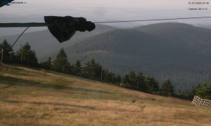 Stadt Rokytnice nad Jizerou - Bald Mountain, Blick nach Osten - 31.7.2026 v 07:45 Stadt Rokytnice nad Jizerou - Bald Mountain, Blick nach Osten - 31.7.2026 v 07:45