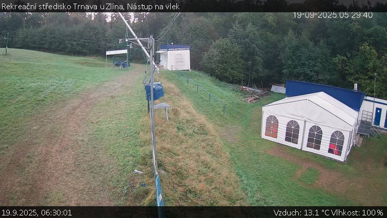 Rekreační středisko Trnava u Zlína - Nástup na vlek - 19.9.2025 v 06:30