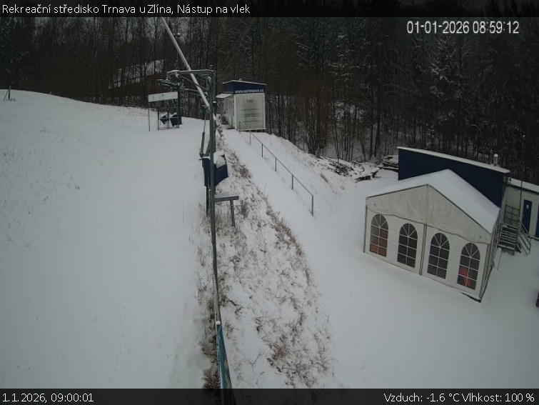 Rekreační středisko Trnava u Zlína - Nástup na vlek - 1.1.2026 v 09:00