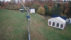 Boarding the ski lift