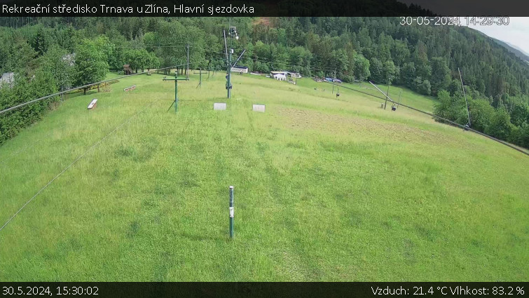 Rekreační středisko Trnava u Zlína - Hlavní sjezdovka - 30.5.2024 v 15:30