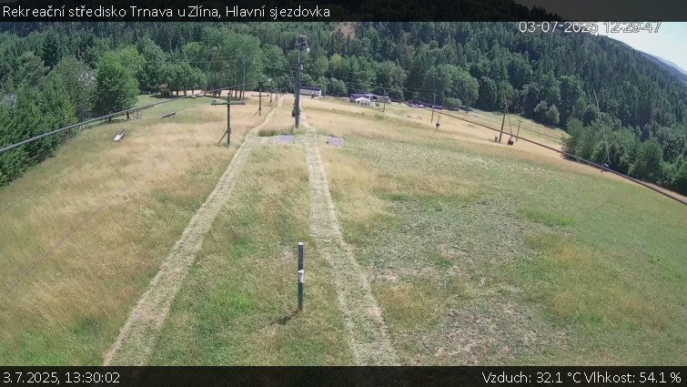 Rekreační středisko Trnava u Zlína - Hlavní sjezdovka - 3.7.2025 v 13:30