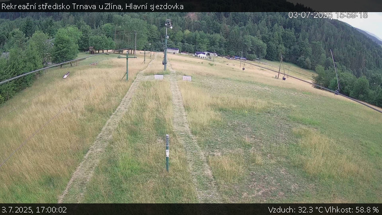 Rekreační středisko Trnava u Zlína - Hlavní sjezdovka - 3.7.2025 v 17:00