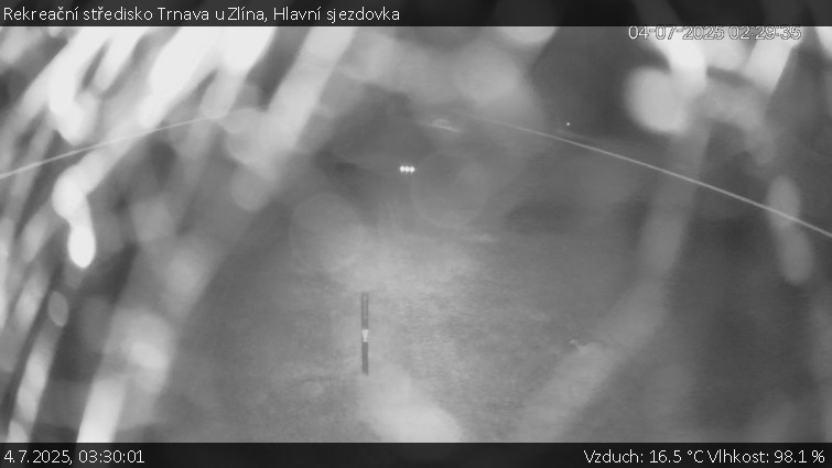 Rekreační středisko Trnava u Zlína - Hlavní sjezdovka - 4.7.2025 v 03:30