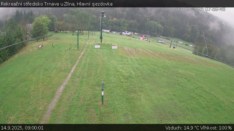 Rekreační středisko Trnava u Zlína - Hlavní sjezdovka - 14.9.2025 v 09:00 Rekreační středisko Trnava u Zlína - Hlavní sjezdovka - 14.9.2025 v 09:00