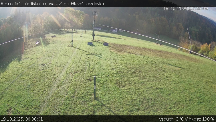 Rekreační středisko Trnava u Zlína - Hlavní sjezdovka - 19.10.2025 v 08:30 Rekreační středisko Trnava u Zlína - Hlavní sjezdovka - 19.10.2025 v 08:30