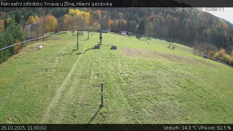 Rekreační středisko Trnava u Zlína - Hlavní sjezdovka - 29.10.2025 v 11:00 Rekreační středisko Trnava u Zlína - Hlavní sjezdovka - 29.10.2025 v 11:00