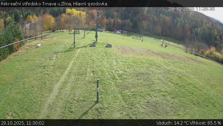 Rekreační středisko Trnava u Zlína - Hlavní sjezdovka - 29.10.2025 v 11:30 Rekreační středisko Trnava u Zlína - Hlavní sjezdovka - 29.10.2025 v 11:30