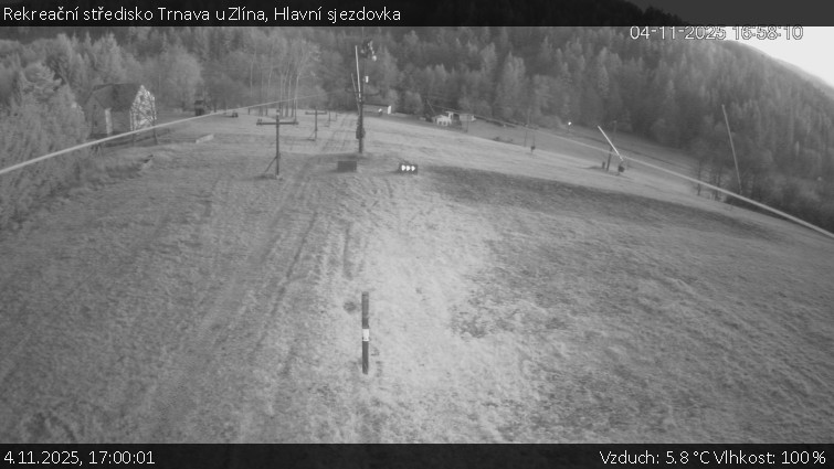 Rekreační středisko Trnava u Zlína - Hlavní sjezdovka - 4.11.2025 v 17:00