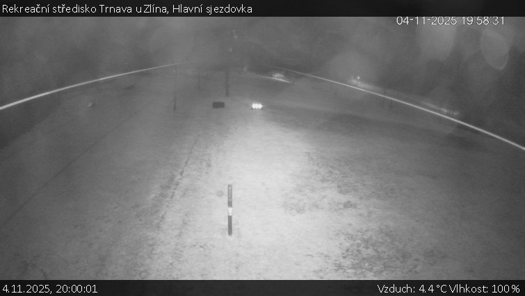 Rekreační středisko Trnava u Zlína - Hlavní sjezdovka - 4.11.2025 v 20:00