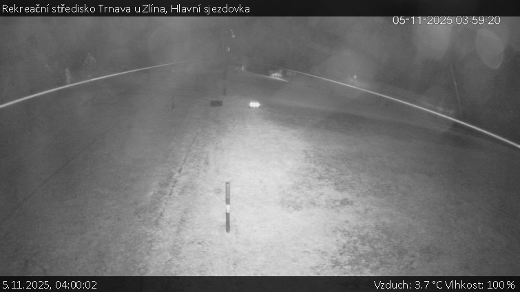 Rekreační středisko Trnava u Zlína - Hlavní sjezdovka - 5.11.2025 v 04:00