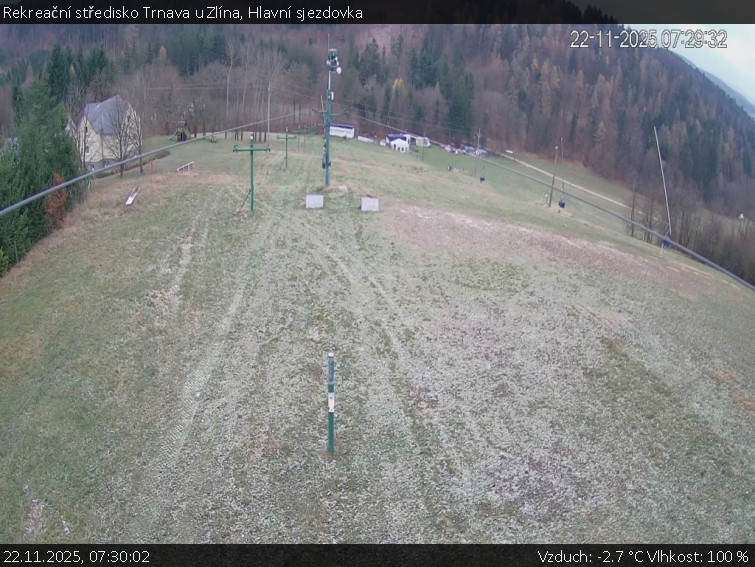 Rekreační středisko Trnava u Zlína - Hlavní sjezdovka - 22.11.2025 v 07:30