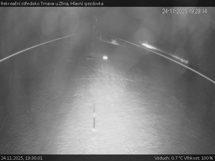 Rekreační středisko Trnava u Zlína - Hlavní sjezdovka - 24.11.2025 v 19:30