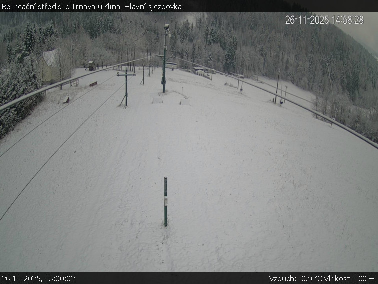 Rekreační středisko Trnava u Zlína - Hlavní sjezdovka - 26.11.2025 v 15:00