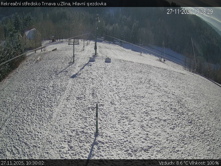 Rekreační středisko Trnava u Zlína - Hlavní sjezdovka - 27.11.2025 v 10:30