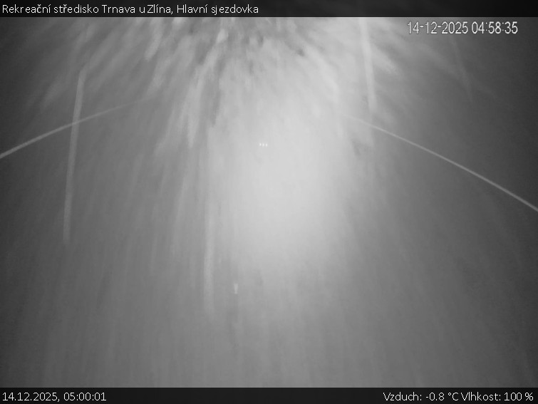 Rekreační středisko Trnava u Zlína - Hlavní sjezdovka - 14.12.2025 v 05:00