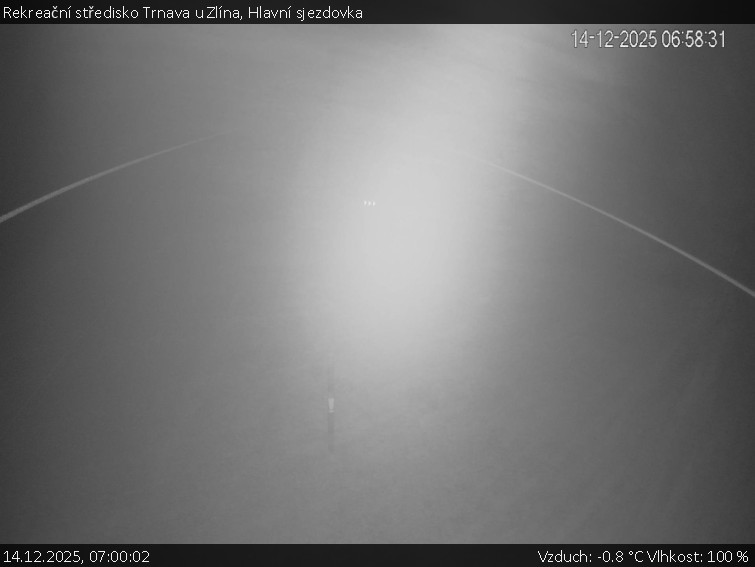 Rekreační středisko Trnava u Zlína - Hlavní sjezdovka - 14.12.2025 v 07:00