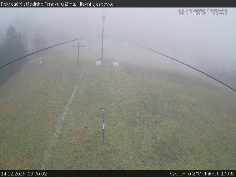 Rekreační středisko Trnava u Zlína - Hlavní sjezdovka - 14.12.2025 v 13:00