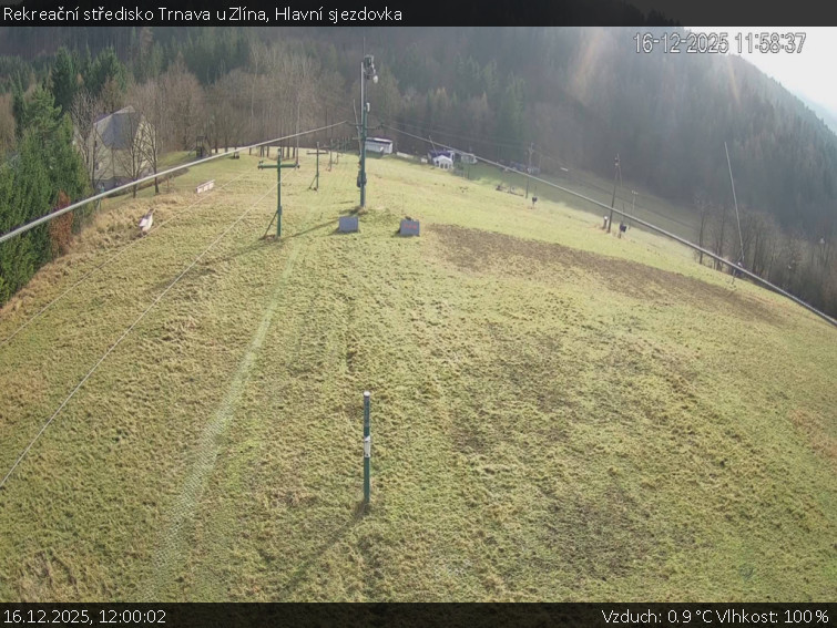Rekreační středisko Trnava u Zlína - Hlavní sjezdovka - 16.12.2025 v 12:00