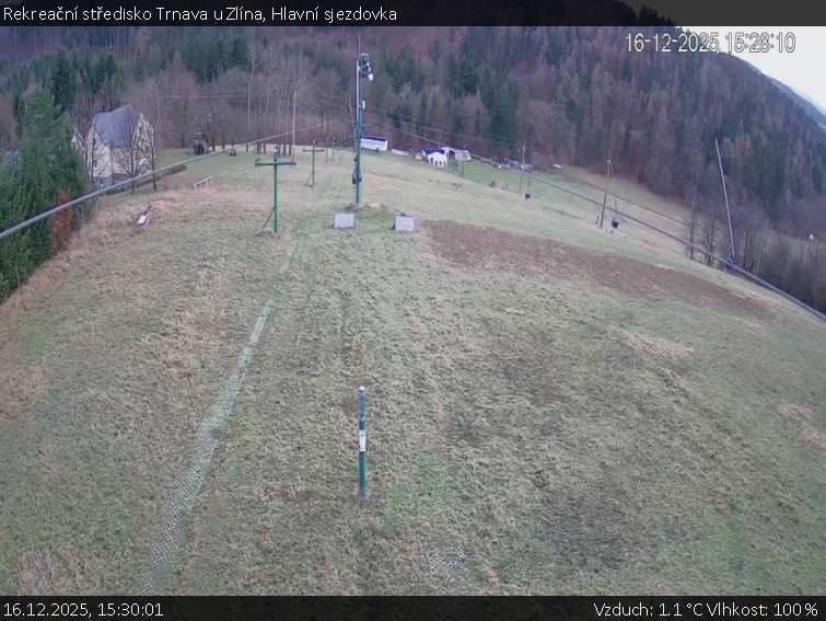 Rekreační středisko Trnava u Zlína - Hlavní sjezdovka - 16.12.2025 v 15:30