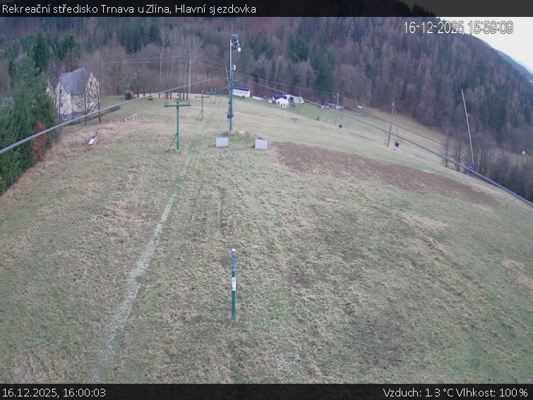 Rekreační středisko Trnava u Zlína - Hlavní sjezdovka - 16.12.2025 v 16:00