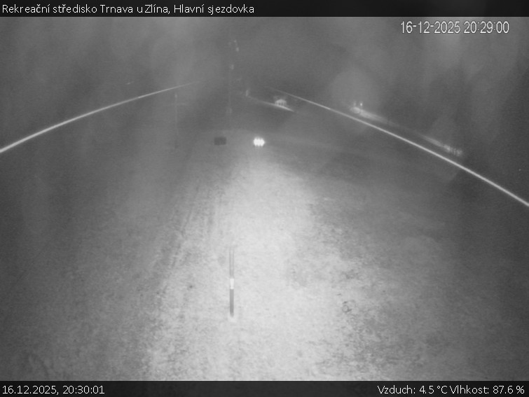 Rekreační středisko Trnava u Zlína - Hlavní sjezdovka - 16.12.2025 v 20:30