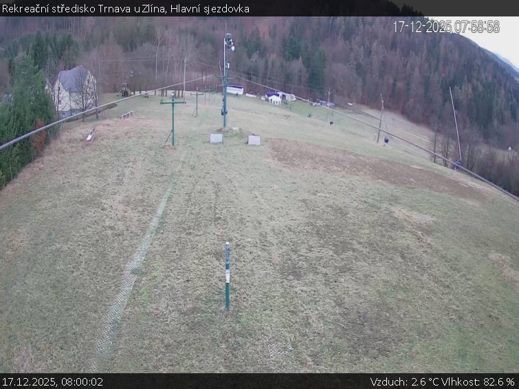 Rekreační středisko Trnava u Zlína - Hlavní sjezdovka - 17.12.2025 v 08:00