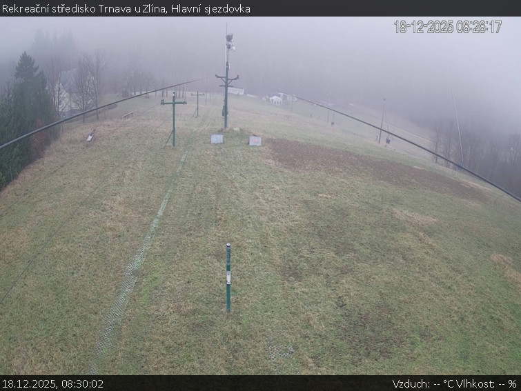 Rekreační středisko Trnava u Zlína - Hlavní sjezdovka - 18.12.2025 v 08:30