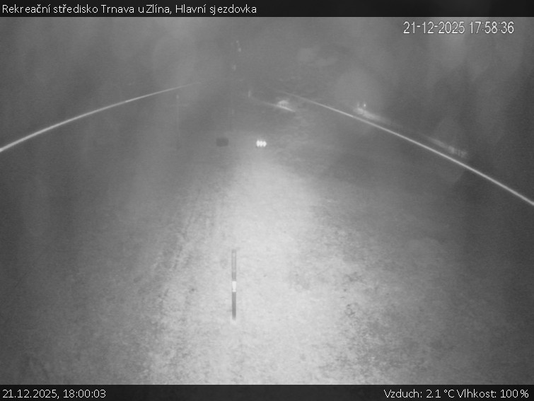 Rekreační středisko Trnava u Zlína - Hlavní sjezdovka - 21.12.2025 v 18:00