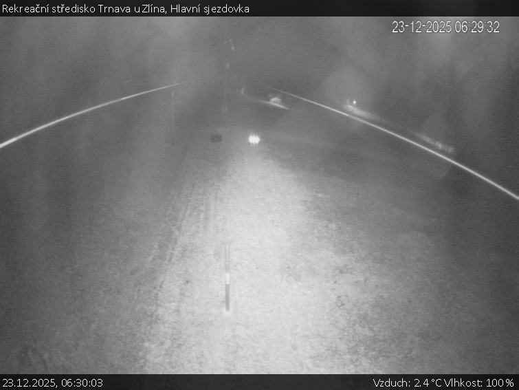 Rekreační středisko Trnava u Zlína - Hlavní sjezdovka - 23.12.2025 v 06:30